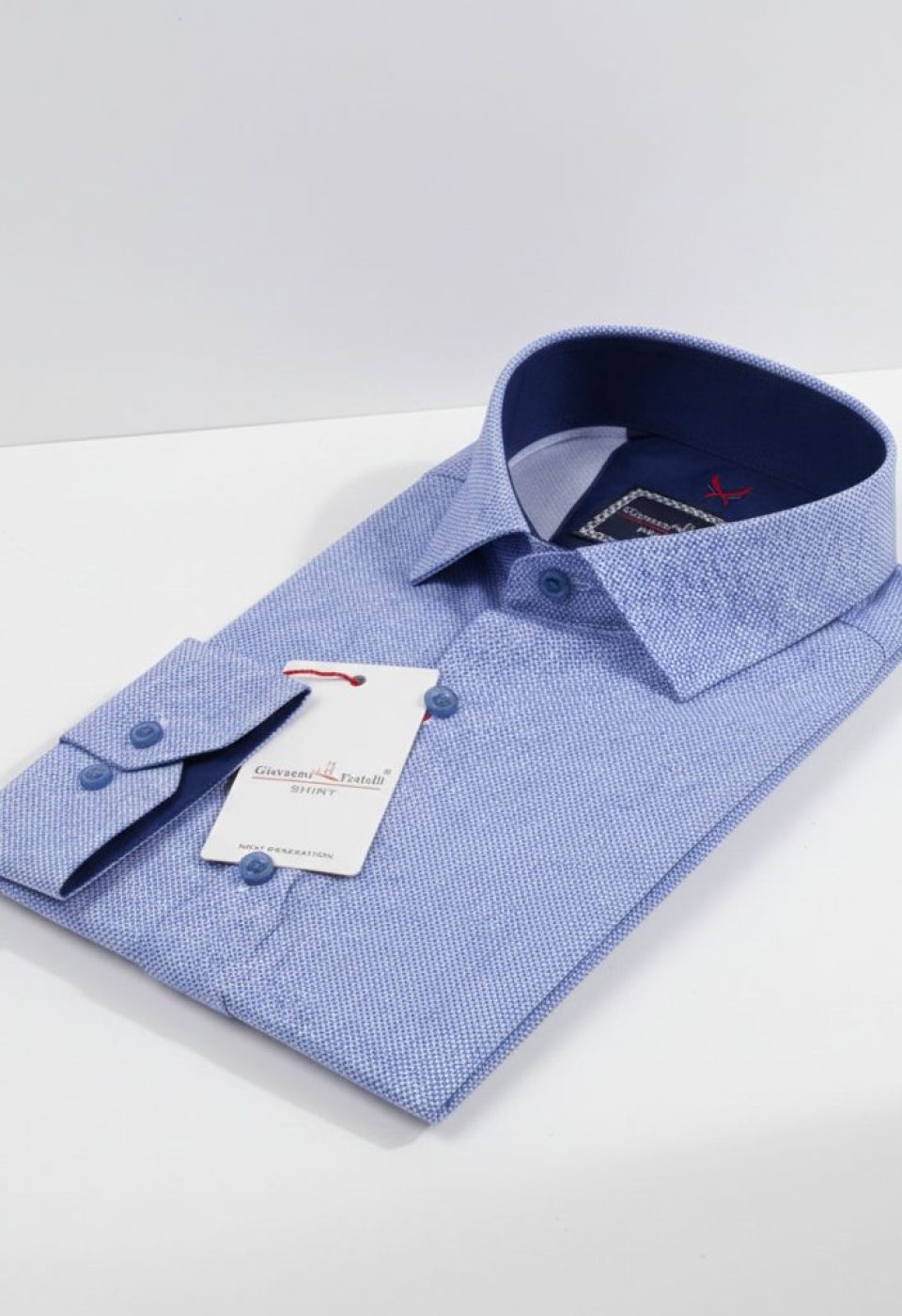 Slim Fit Uzun Kol Desenli Erkek Gömlek 3GMK312175001