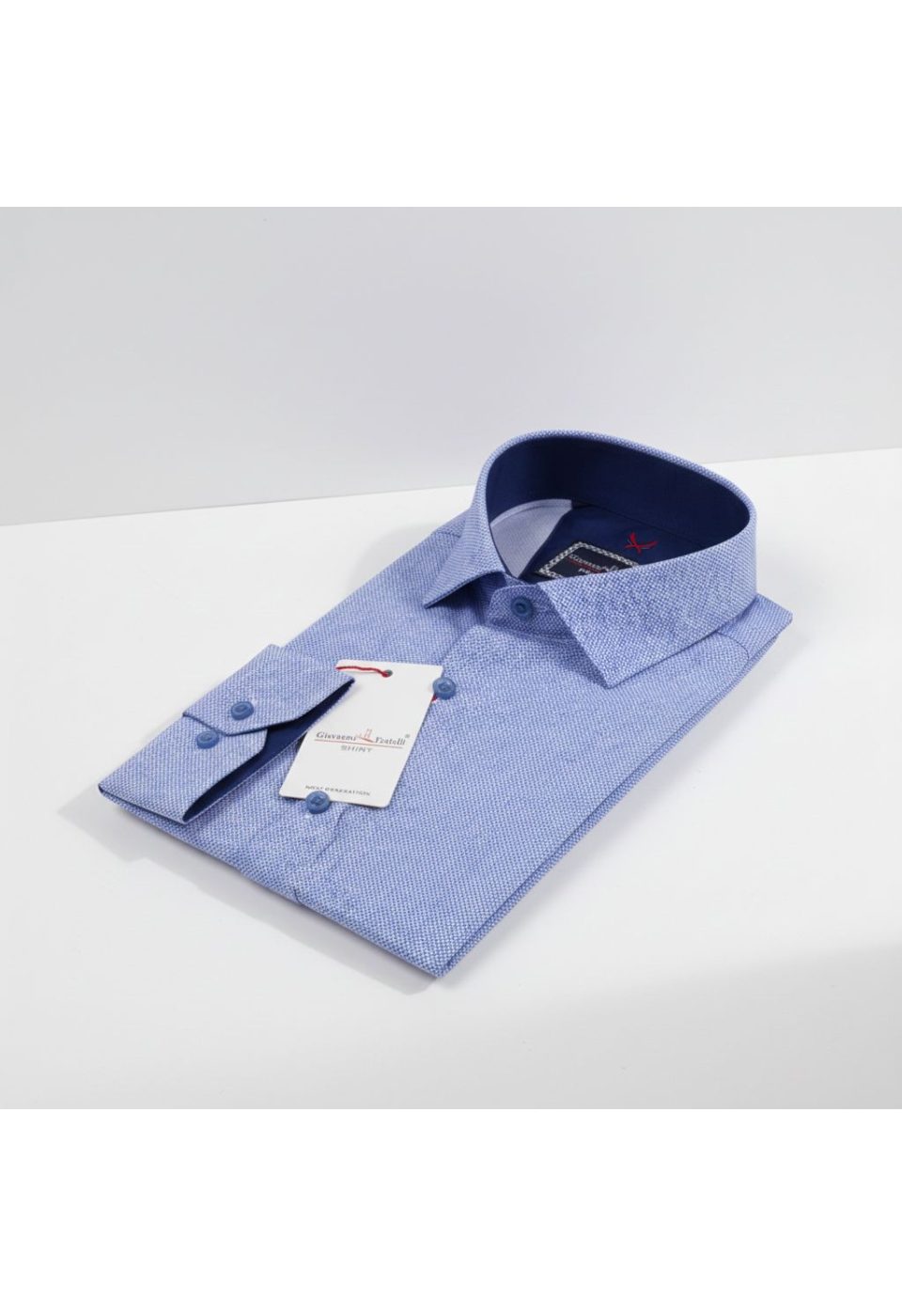 2175 CR 001 Slim Fit Uzun Kol Desenli Erkek Gömlek 3GMK312175001 - Giovanni Fratelli