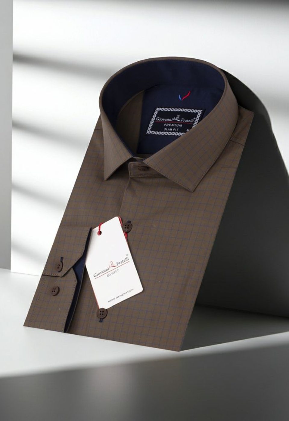 2191 CR 003 Slim Fit Uzun Kol Desenli Erkek Gömlek 3GMK312191003 - Giovanni Fratelli