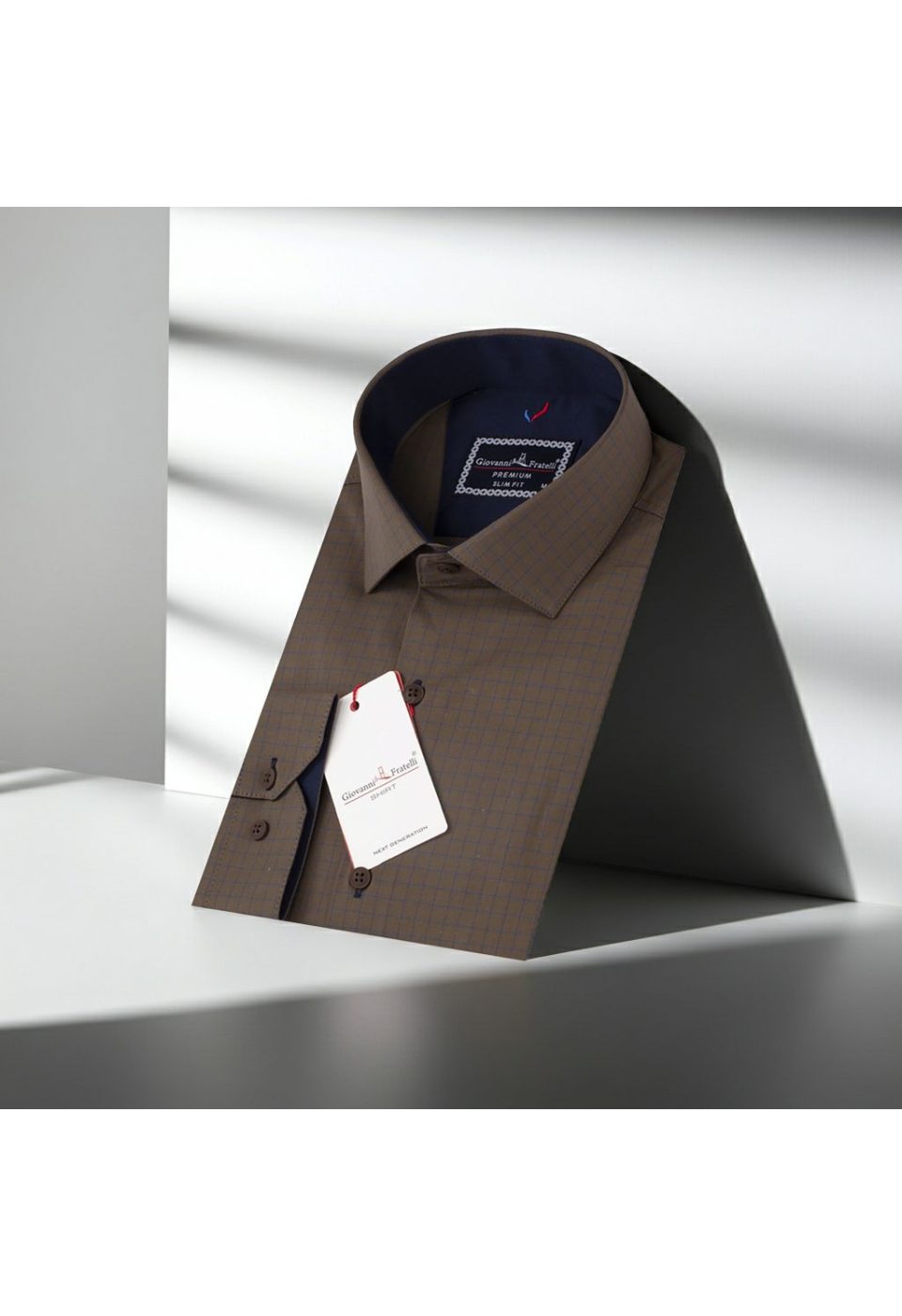 2191 CR 003 Slim Fit Uzun Kol Desenli Erkek Gömlek 3GMK312191003 - Giovanni Fratelli
