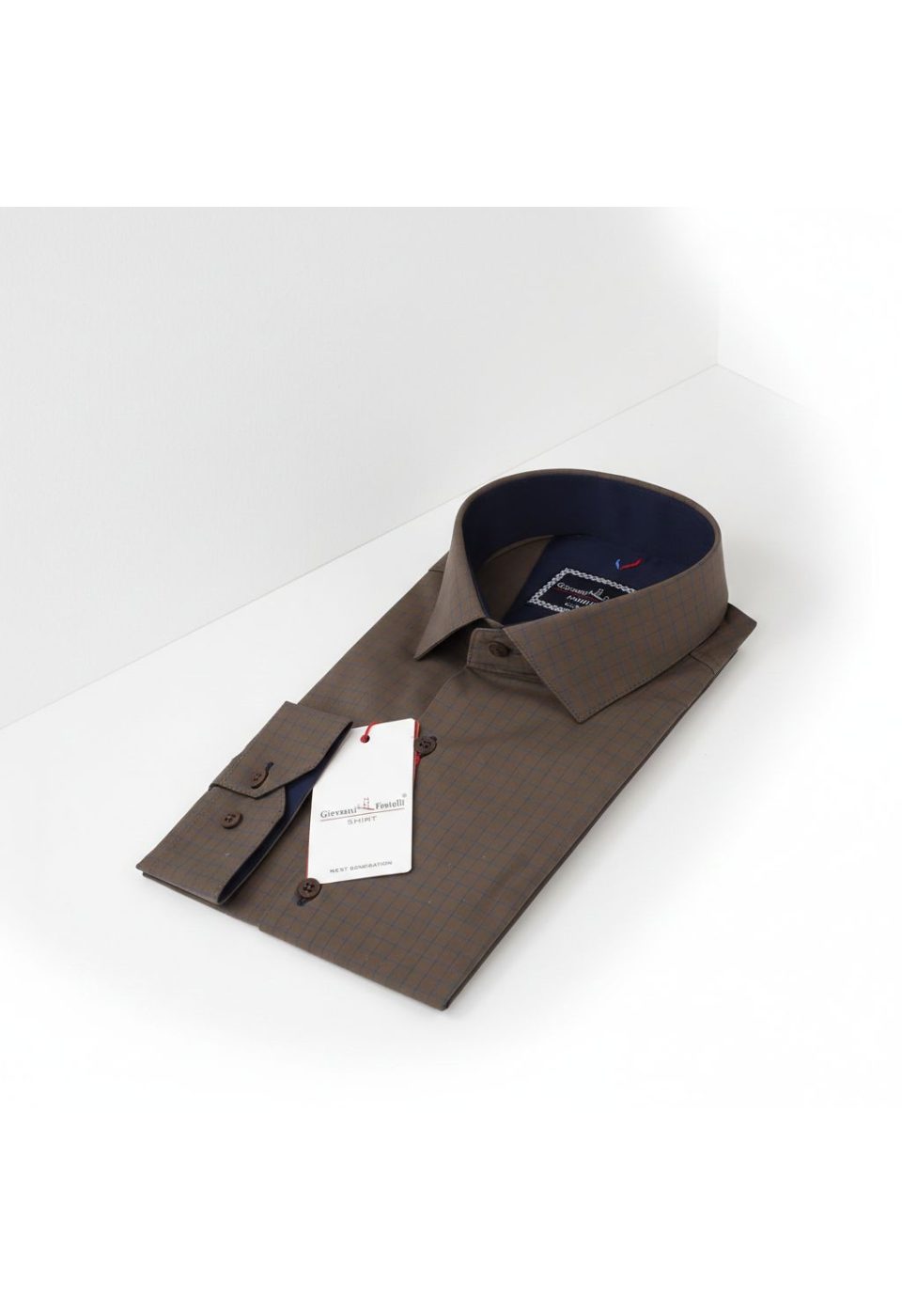 2191 CR 003 Slim Fit Uzun Kol Desenli Erkek Gömlek 3GMK312191003 - Giovanni Fratelli