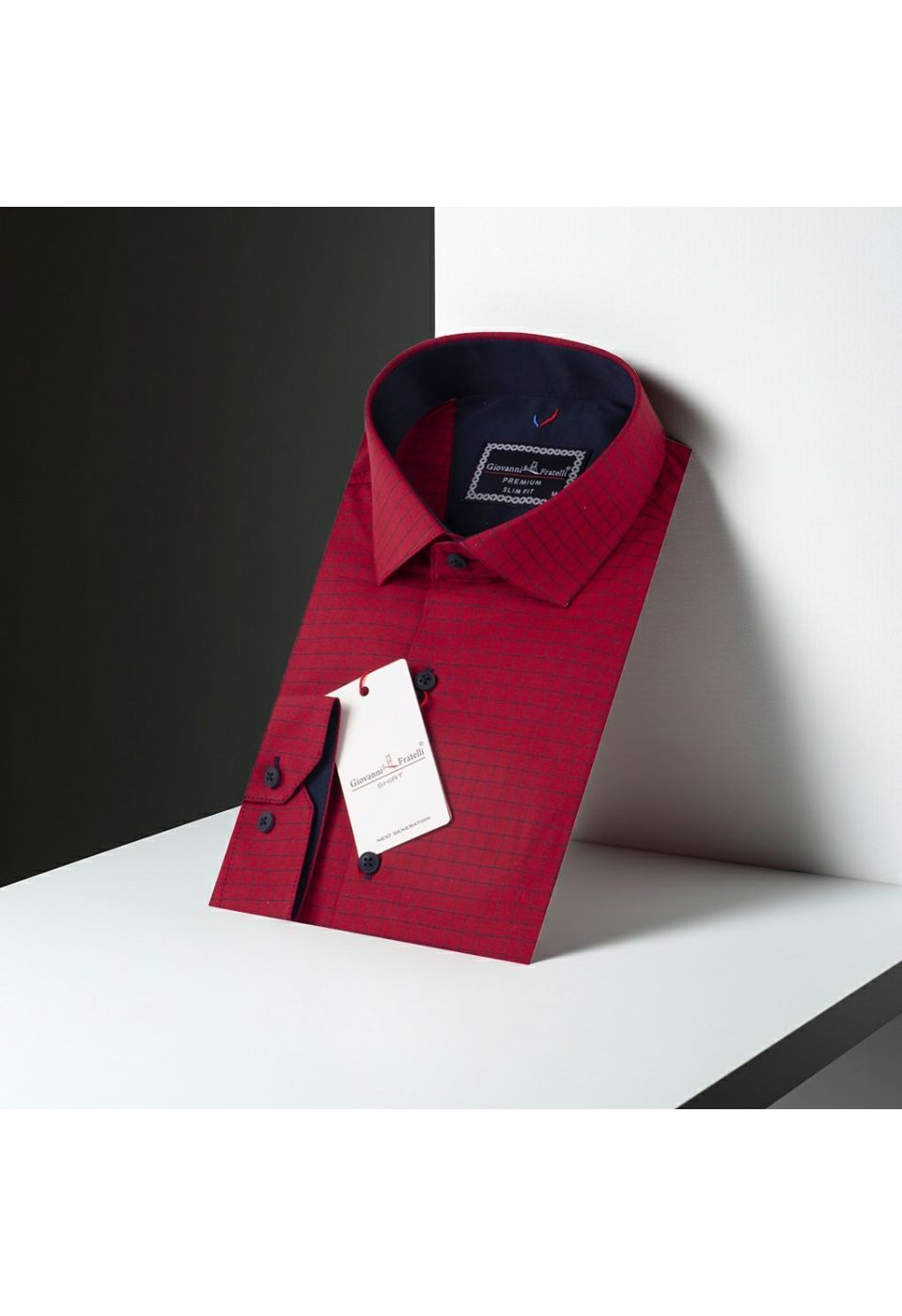 Slim Fit Uzun Kol Desenli Erkek Gömlek 3GMK312191006 - Giovanni Fratelli