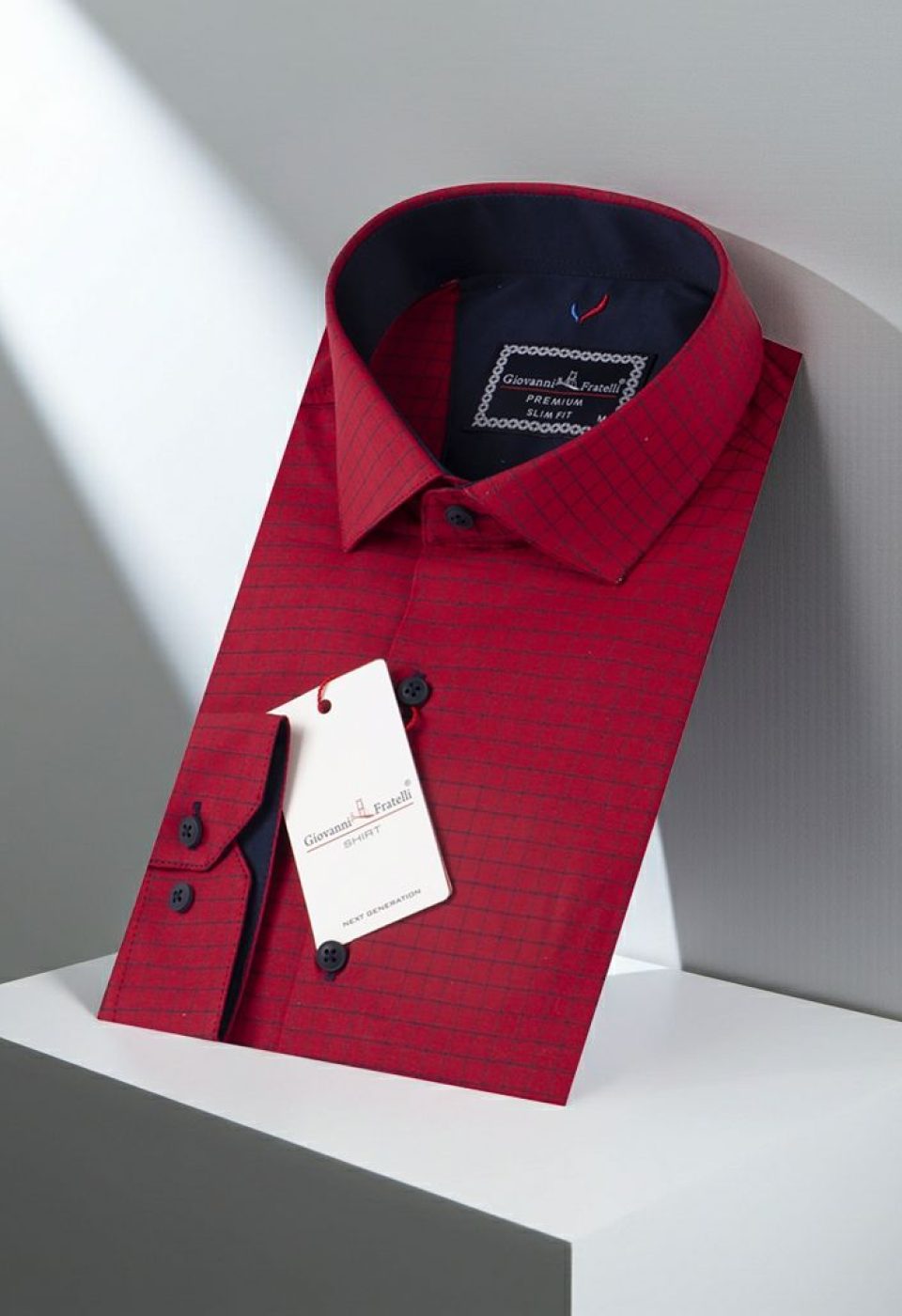 Slim Fit Uzun Kol Desenli Erkek Gömlek 3GMK312191006 - Giovanni Fratelli