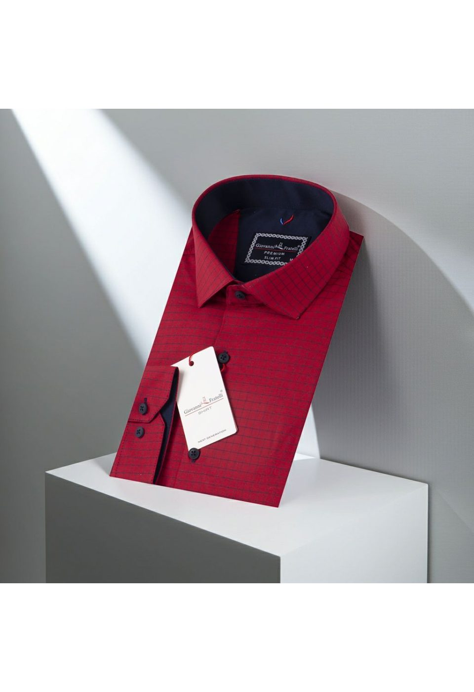 Slim Fit Uzun Kol Desenli Erkek Gömlek 3GMK312191006 - Giovanni Fratelli