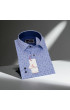 Slim Fit Uzun Kol Desenli Erkek Gömlek 3GMK312403001