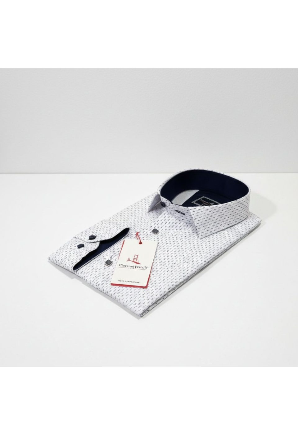 2437 CR 001 Slim Fit Uzun Kol Desenli Erkek Gömlek 3GMK312437001 - Giovanni Fratelli
