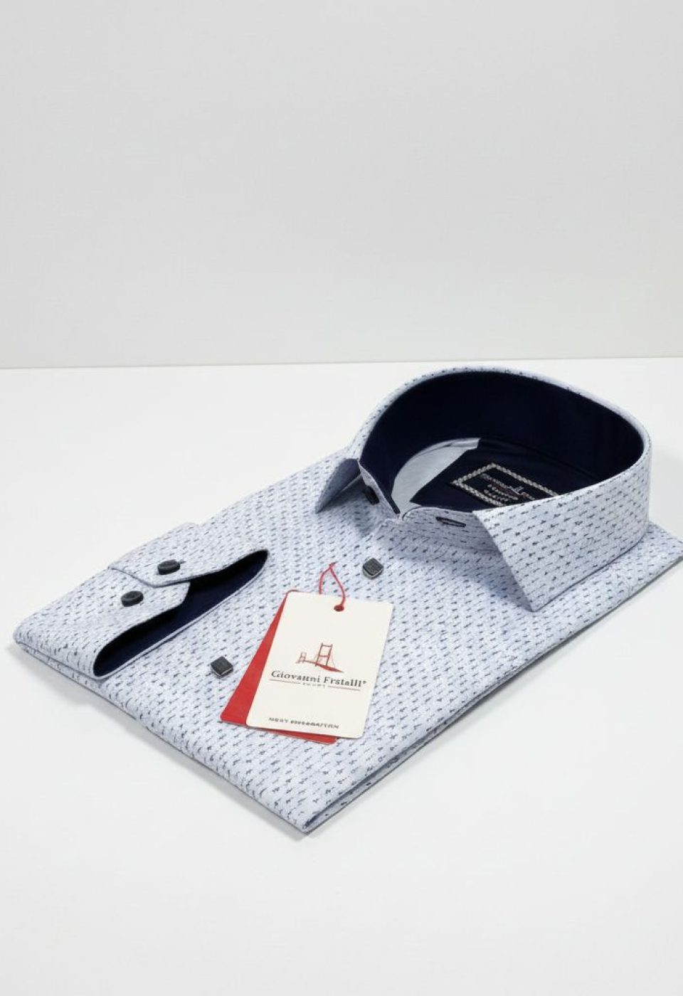 2437 CR 003 Slim Fit Uzun Kol Desenli Erkek Gömlek 3GMK312437003 - Giovanni Fratelli