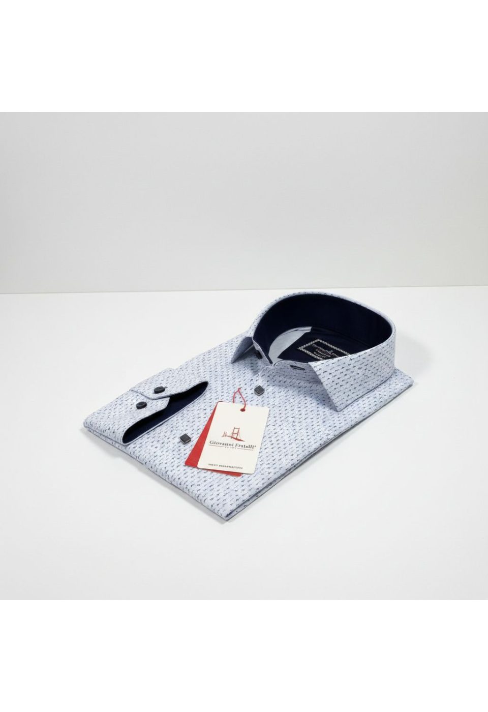 2437 CR 003 Slim Fit Uzun Kol Desenli Erkek Gömlek 3GMK312437003 - Giovanni Fratelli