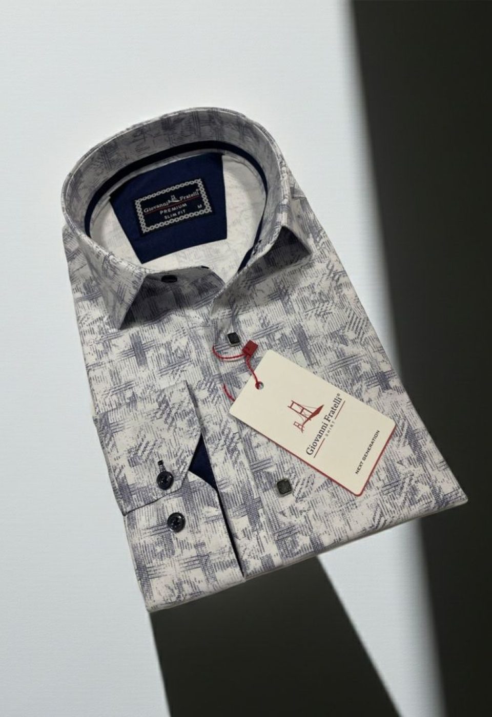 Slim Fit Uzun Kol Desenli Erkek Gömlek 3GMK312443001 Slim Fit Uzun Kol Desenli Erkek Gömlek 3GMK312443001