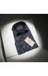 Slim Fit Uzun Kol Desenli Erkek Gömlek 3GMK312443002