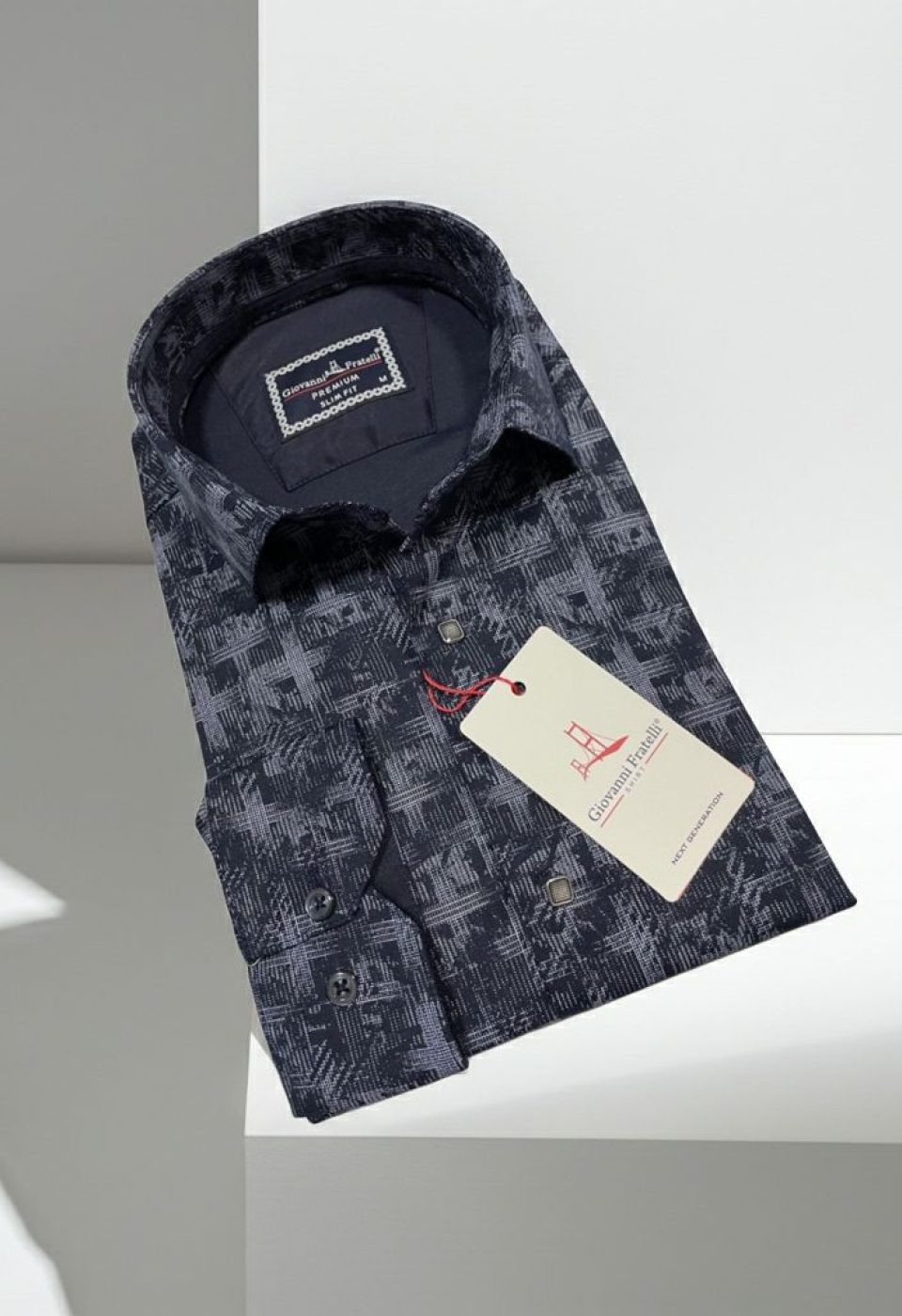 Slim Fit Uzun Kol Desenli Erkek Gömlek 3GMK312443002 Slim Fit Uzun Kol Desenli Erkek Gömlek 3GMK312443002
