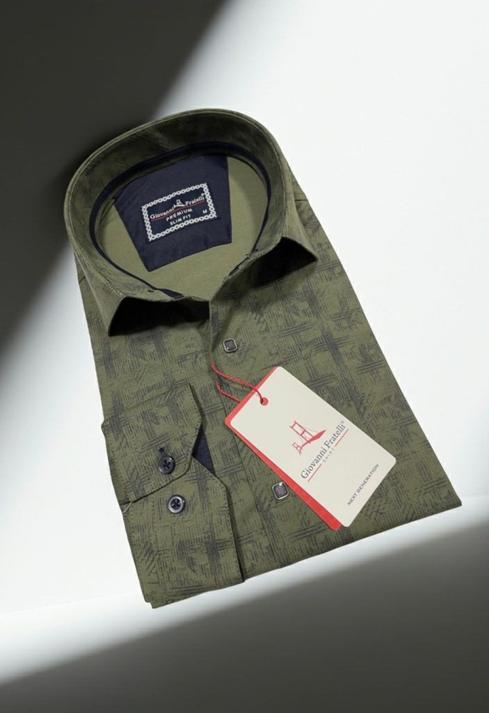 Slim Fit Uzun Kol Desenli Erkek Gömlek 3GMK312443005 Slim Fit Uzun Kol Desenli Erkek Gömlek 3GMK312443005