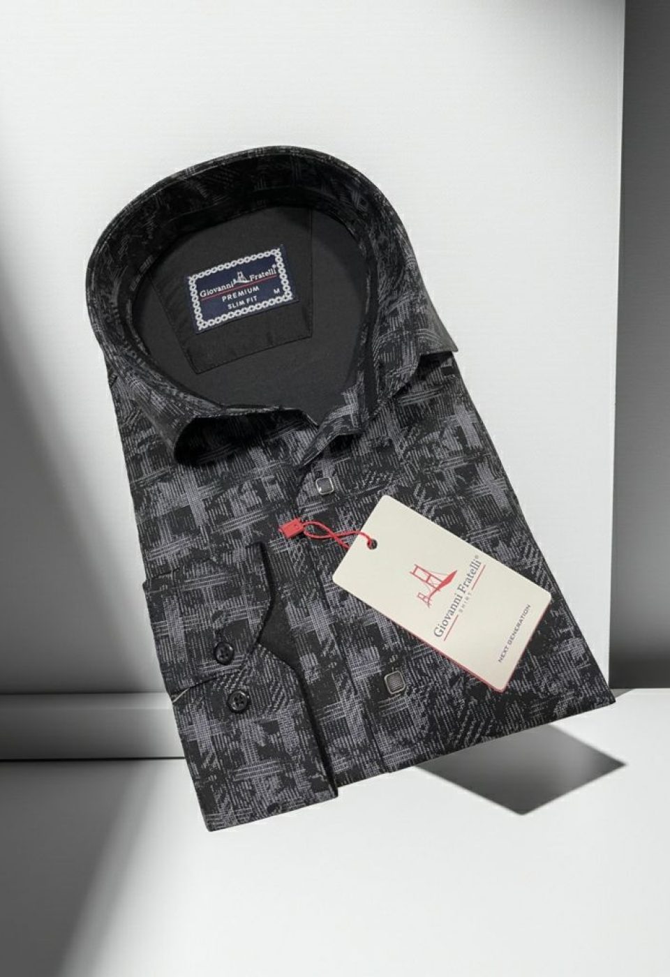 Slim Fit Uzun Kol Desenli Erkek Gömlek 3GMK312443006 Slim Fit Uzun Kol Desenli Erkek Gömlek 3GMK312443006