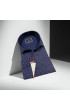 Slim Fit Uzun Kol Desenli Erkek Gömlek 3GMK312446002