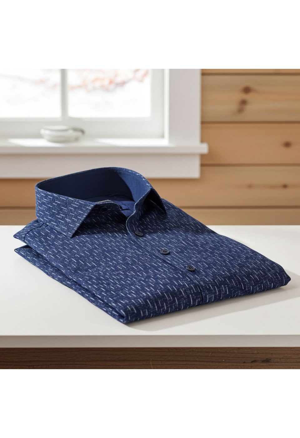 Slim Fit Uzun Kol Desenli Erkek Gömlek 3GMK312446002 - Giovanni Fratelli
