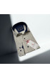 Slim Fit Uzun Kol Desenli Erkek Gömlek 3GMK312446005