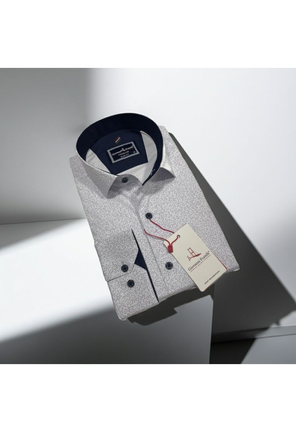 Slim Fit Uzun Kol Desenli Erkek Gömlek3GMK312452001 - Giovanni Fratelli