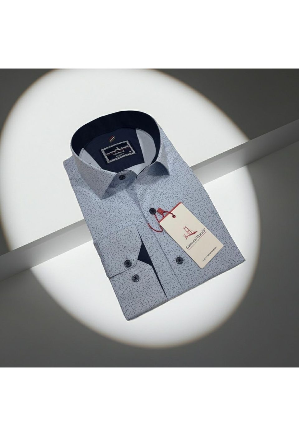 Slim Fit Uzun Kol Desenli Erkek Gömlek3GMK312452002 - Giovanni Fratelli