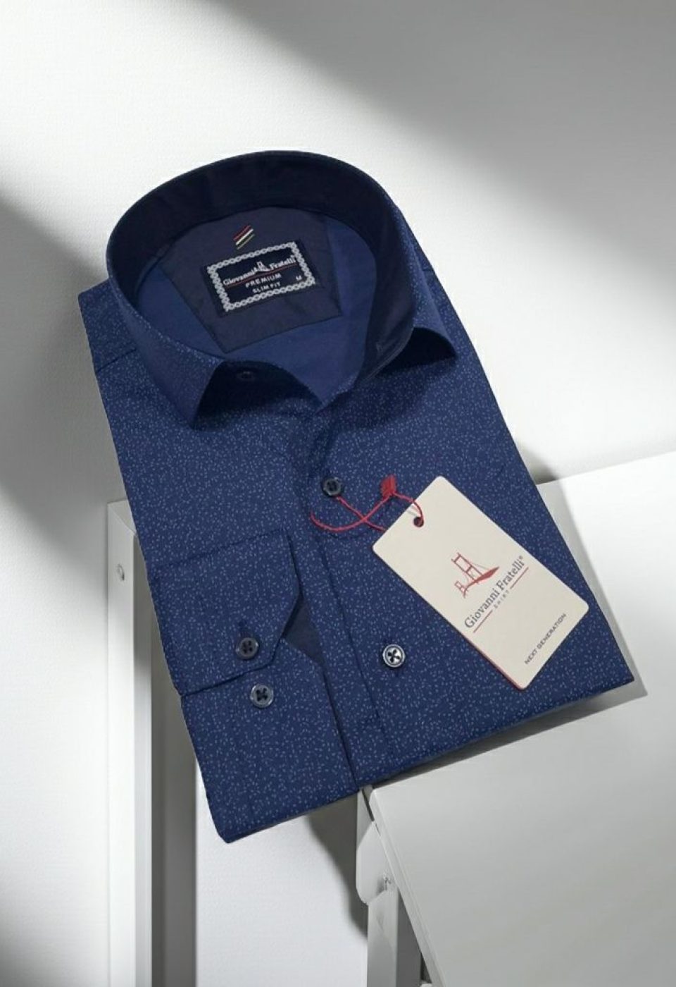 Slim Fit Uzun Kol Desenli Erkek Gömlek3GMK312452005