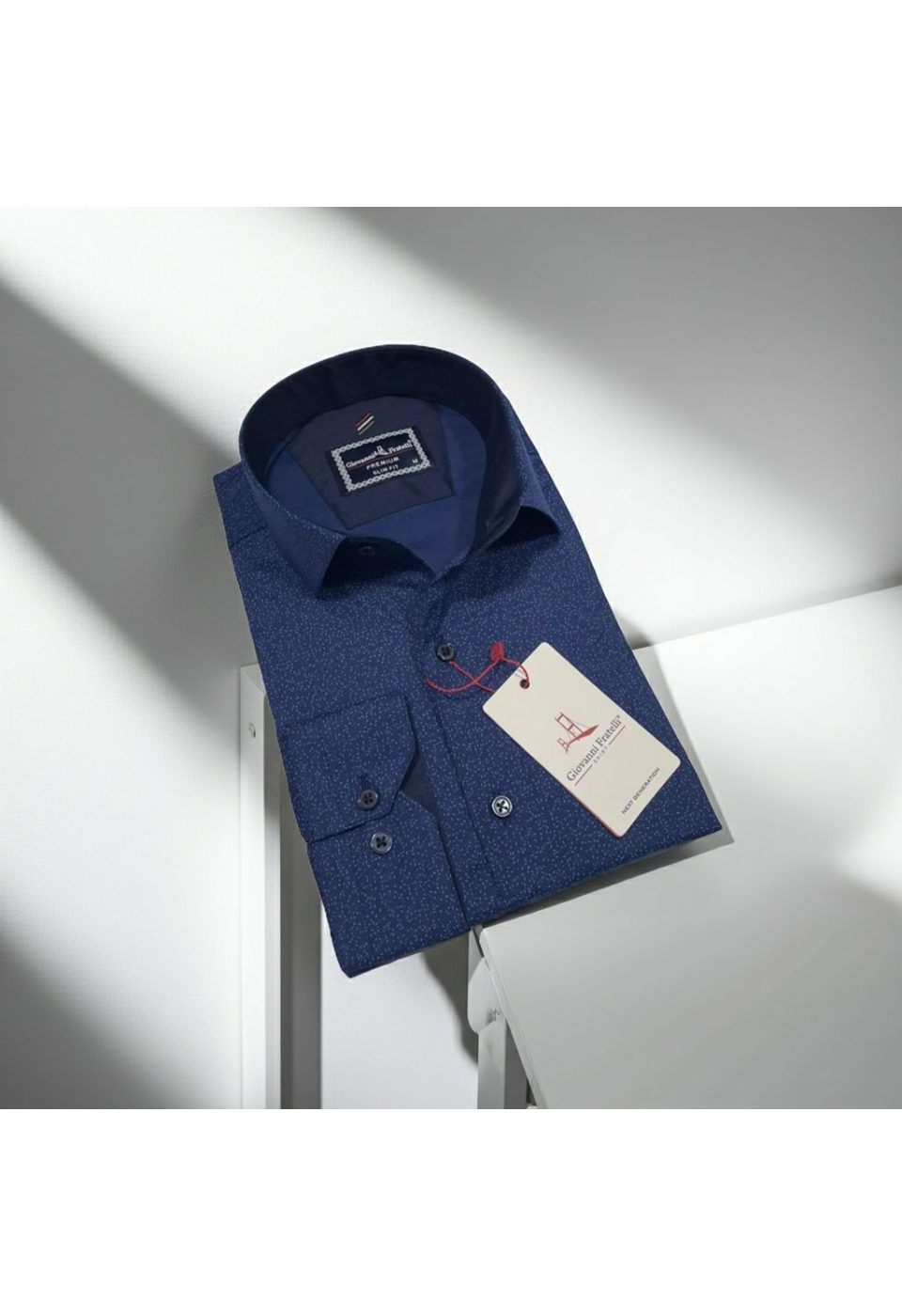 Slim Fit Uzun Kol Desenli Erkek Gömlek3GMK312452005 - Giovanni Fratelli