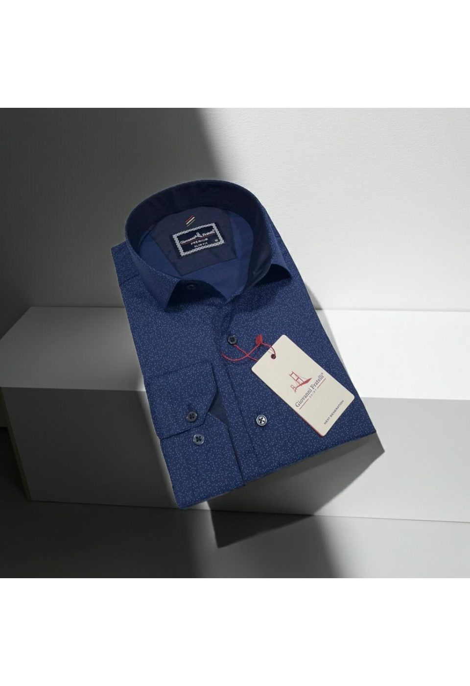 Slim Fit Uzun Kol Desenli Erkek Gömlek3GMK312452005 - Giovanni Fratelli