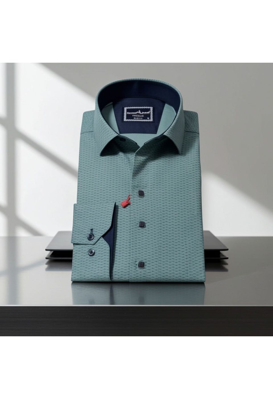 Slim Fit Uzun Kol Desenli Erkek Gömlek 3GMK312455003 - Giovanni Fratelli