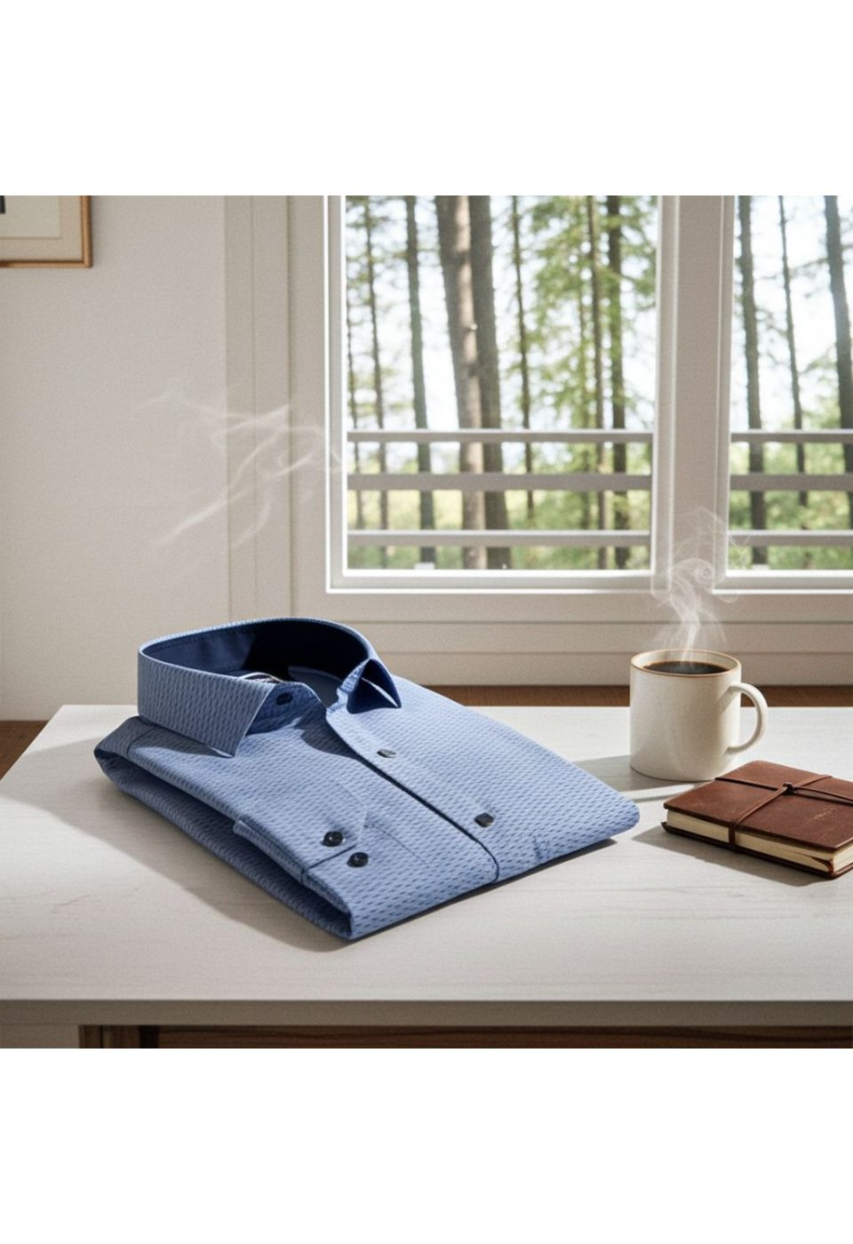Slim Fit Uzun Kol Desenli Erkek Gömlek 3GMK312455004 - Giovanni Fratelli