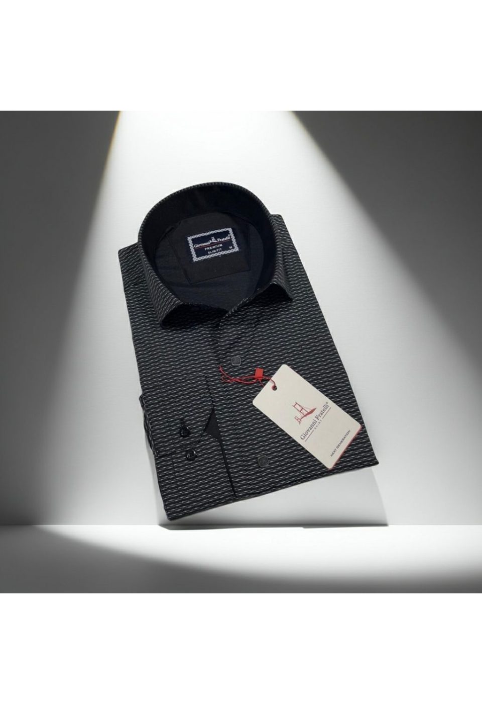 Slim Fit Uzun Kol Desenli Erkek Gömlek 3GMK312455008 - Giovanni Fratelli