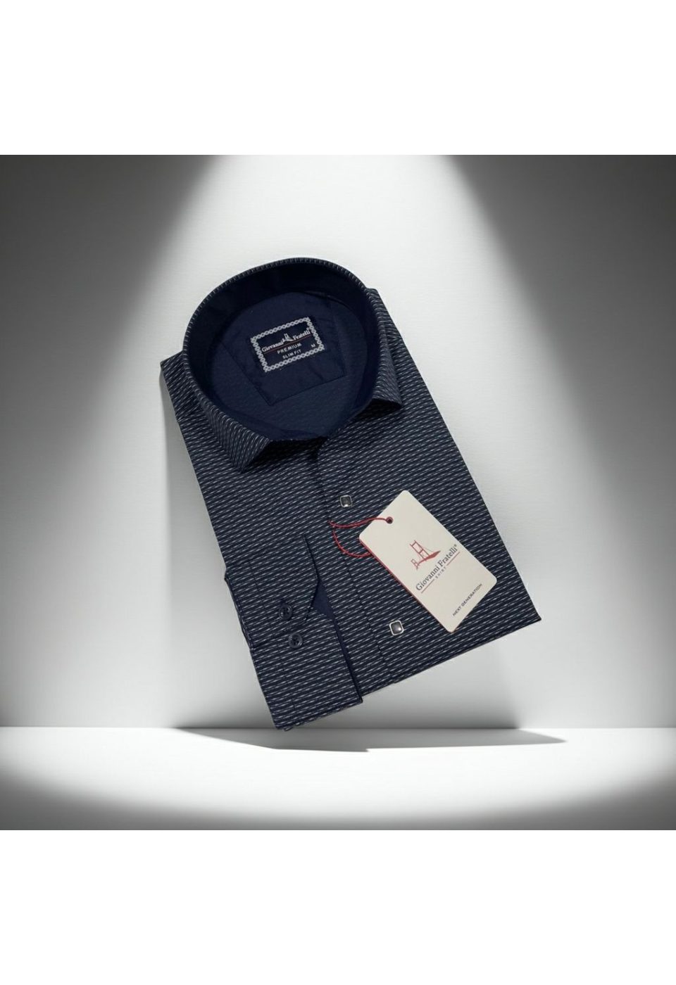 2455 CR 009 Slim Fit Uzun Kol Desenli Erkek Gömlek 3GMK312455009 - Giovanni Fratelli