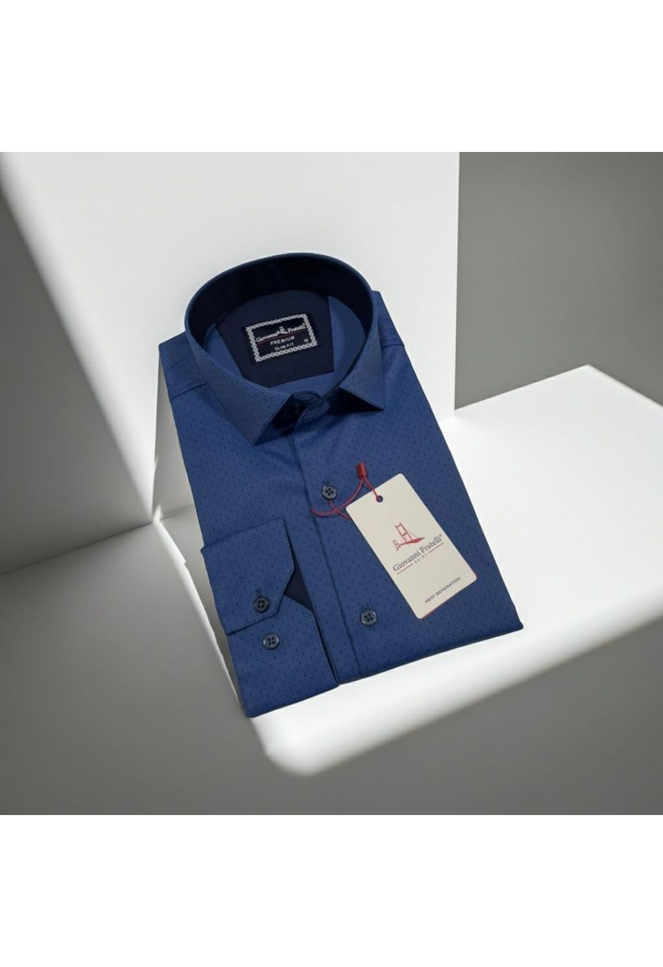 Slim Fit Uzun Kol Desenli Erkek Gömlek 3GMK312460003 - Giovanni Fratelli