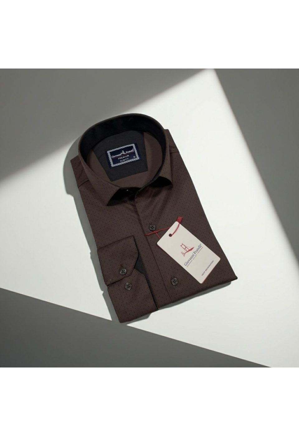 Slim Fit Uzun Kol Desenli Erkek Gömlek 3GMK312460008 - Giovanni Fratelli