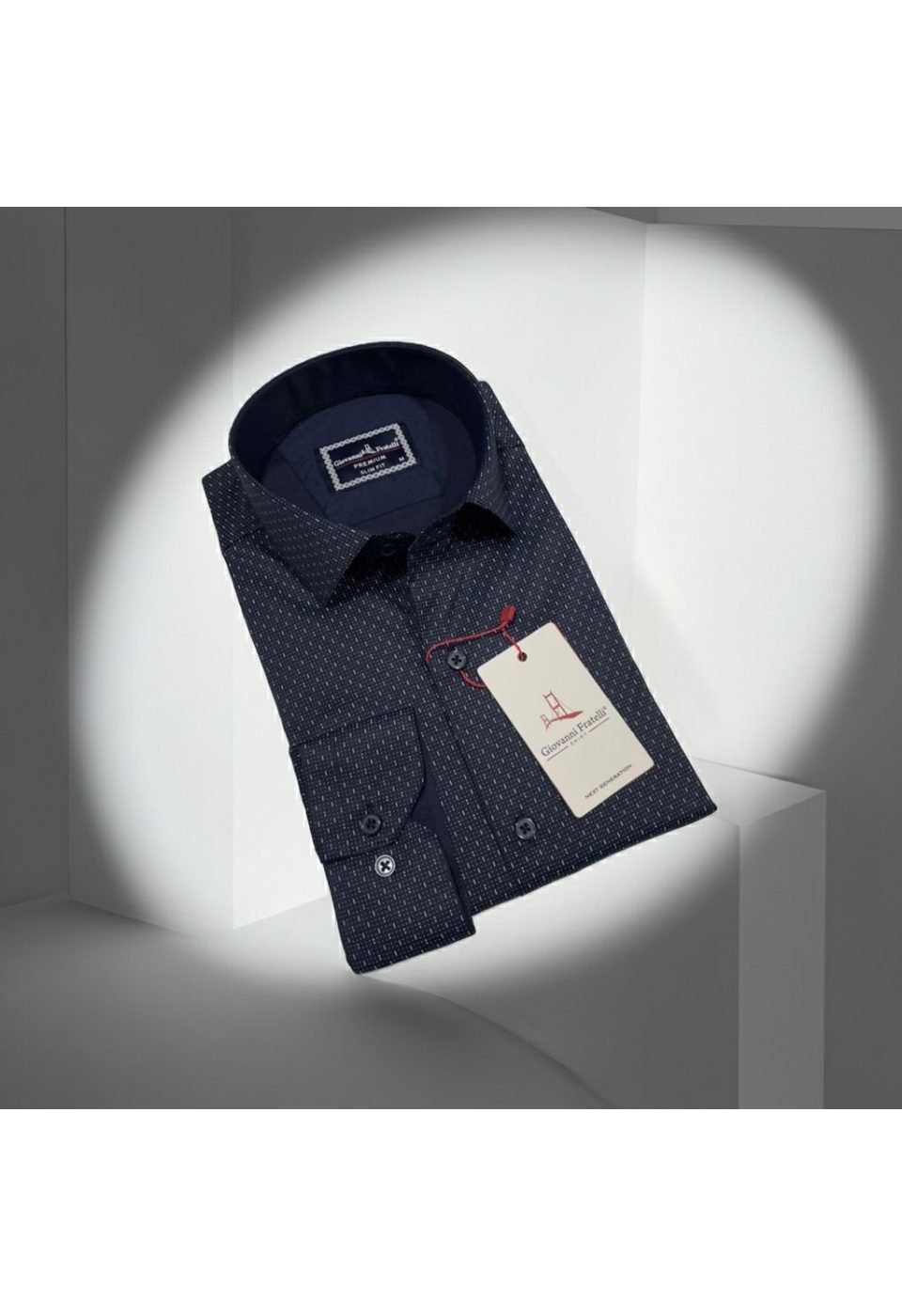 Slim Fit Uzun Kol Desenli Erkek Gömlek 3GMK312460009 - Giovanni Fratelli