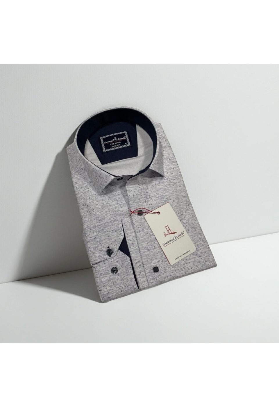 2463 CR 001 Slim Fit Uzun Kol Desenli Erkek Gömlek 3GMK312463001 - Giovanni Fratelli