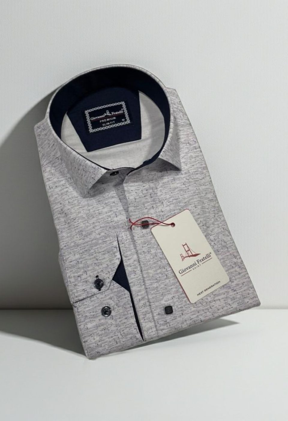 Slim Fit Uzun Kol Desenli Erkek Gömlek 3GMK312463001 Slim Fit Uzun Kol Desenli Erkek Gömlek 3GMK312463001