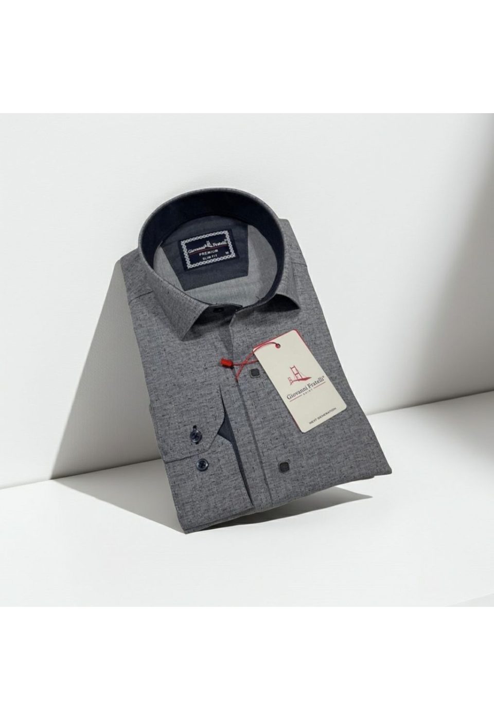 2463 CR 002 Slim Fit Uzun Kol Desenli Erkek Gömlek 3GMK312463002 - Giovanni Fratelli