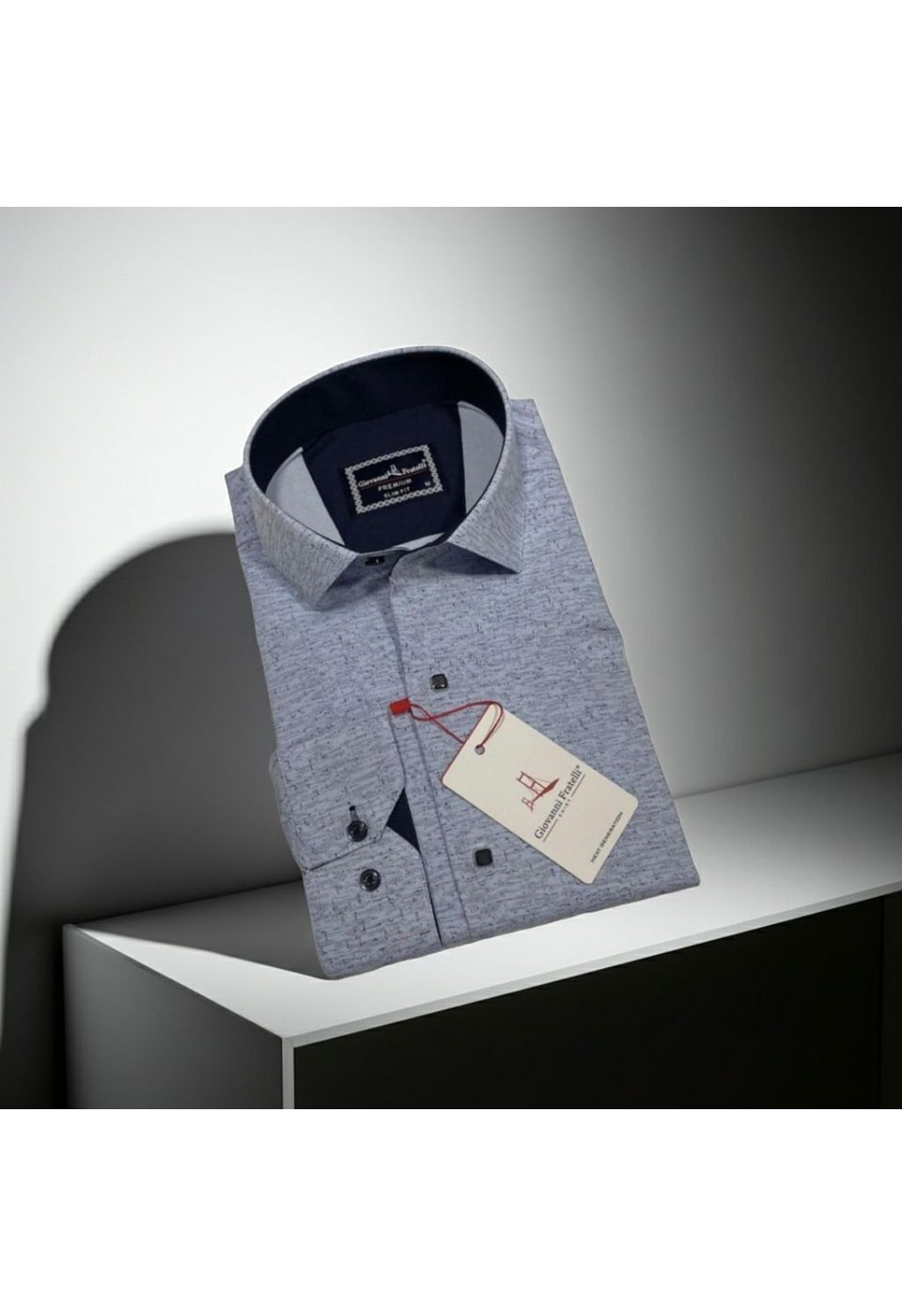 2463 CR 005 Slim Fit Uzun Kol Desenli Erkek Gömlek 3GMK312463005 - Giovanni Fratelli