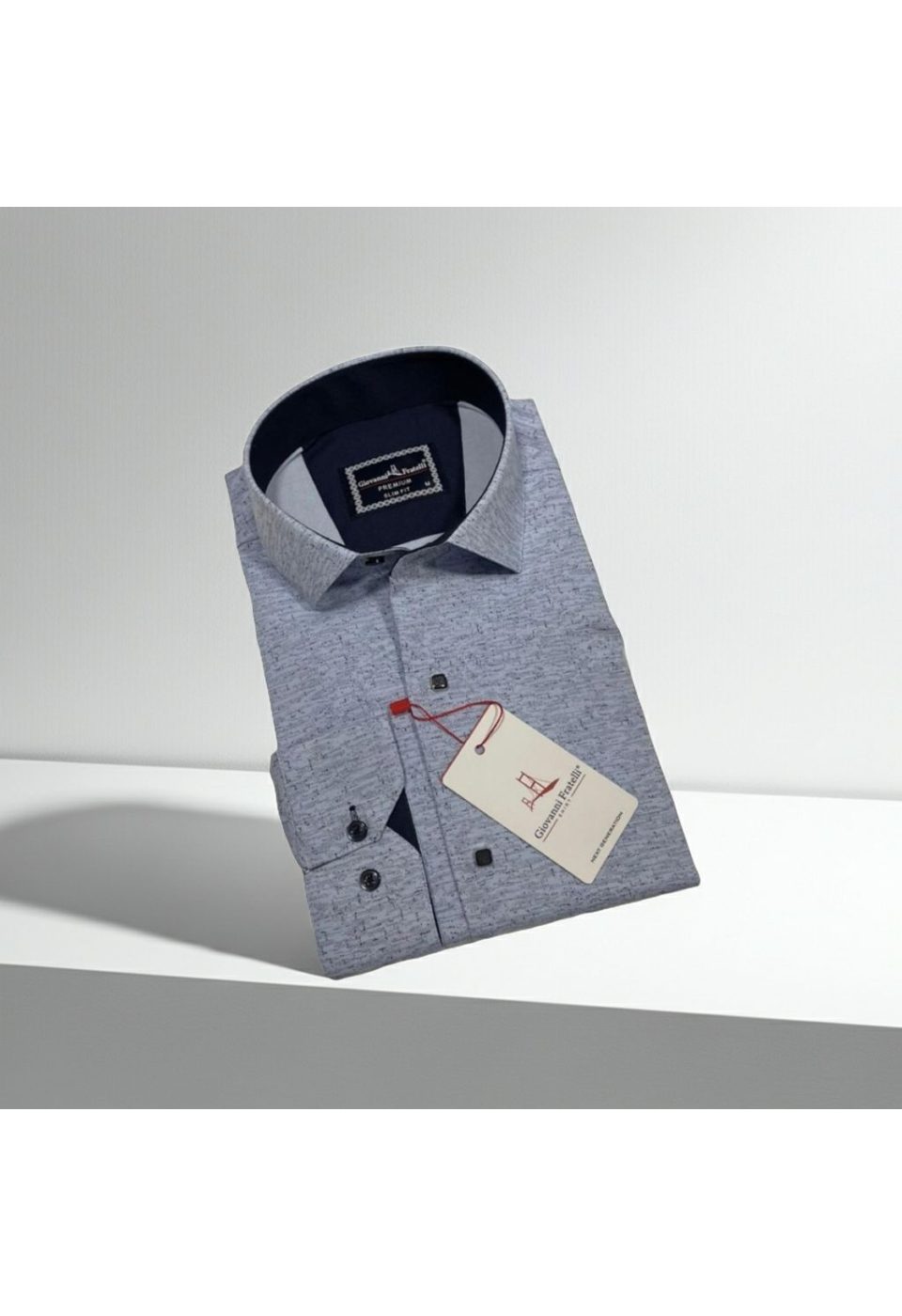 2463 CR 005 Slim Fit Uzun Kol Desenli Erkek Gömlek 3GMK312463005 - Giovanni Fratelli