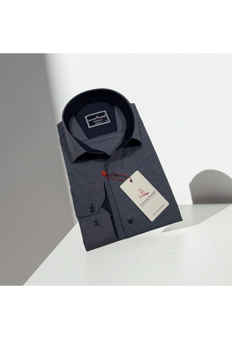 2463 CR 006 Slim Fit Uzun Kol Desenli Erkek Gömlek 3GMK312463006 - Giovanni Fratelli