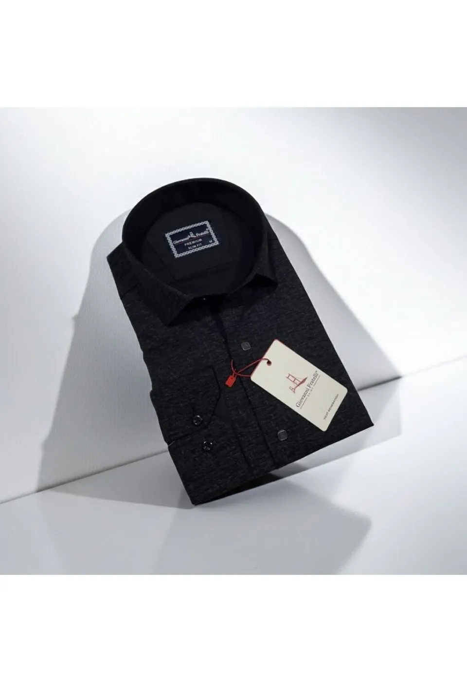 Slim Fit Uzun Kol Desenli Erkek Gömlek 3GMK312463007 - Giovanni Fratelli