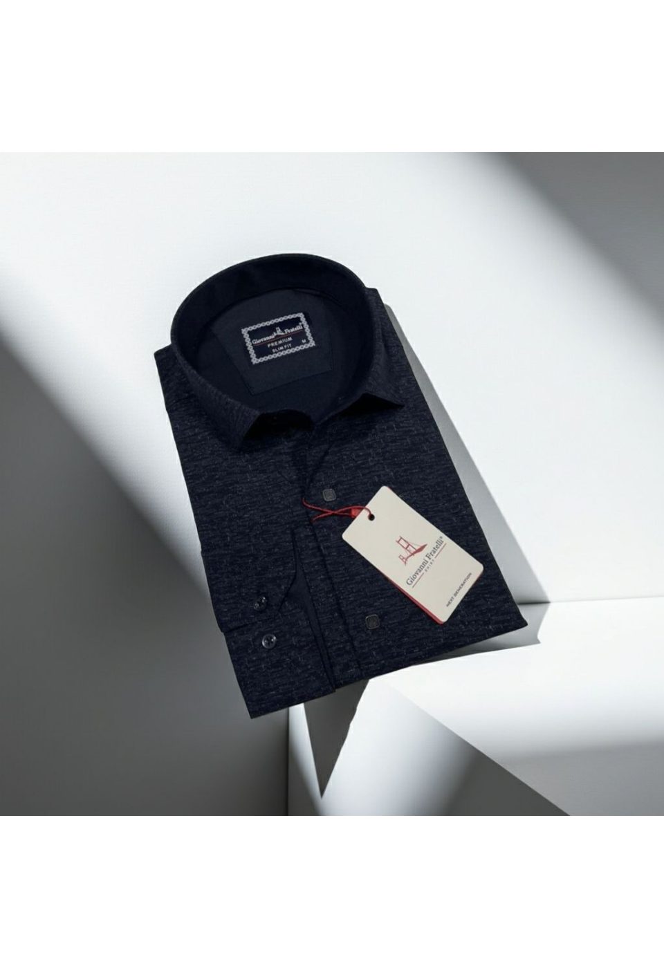 2463 CR 009 Slim Fit Uzun Kol Desenli Erkek Gömlek 3GMK312463009 - Giovanni Fratelli