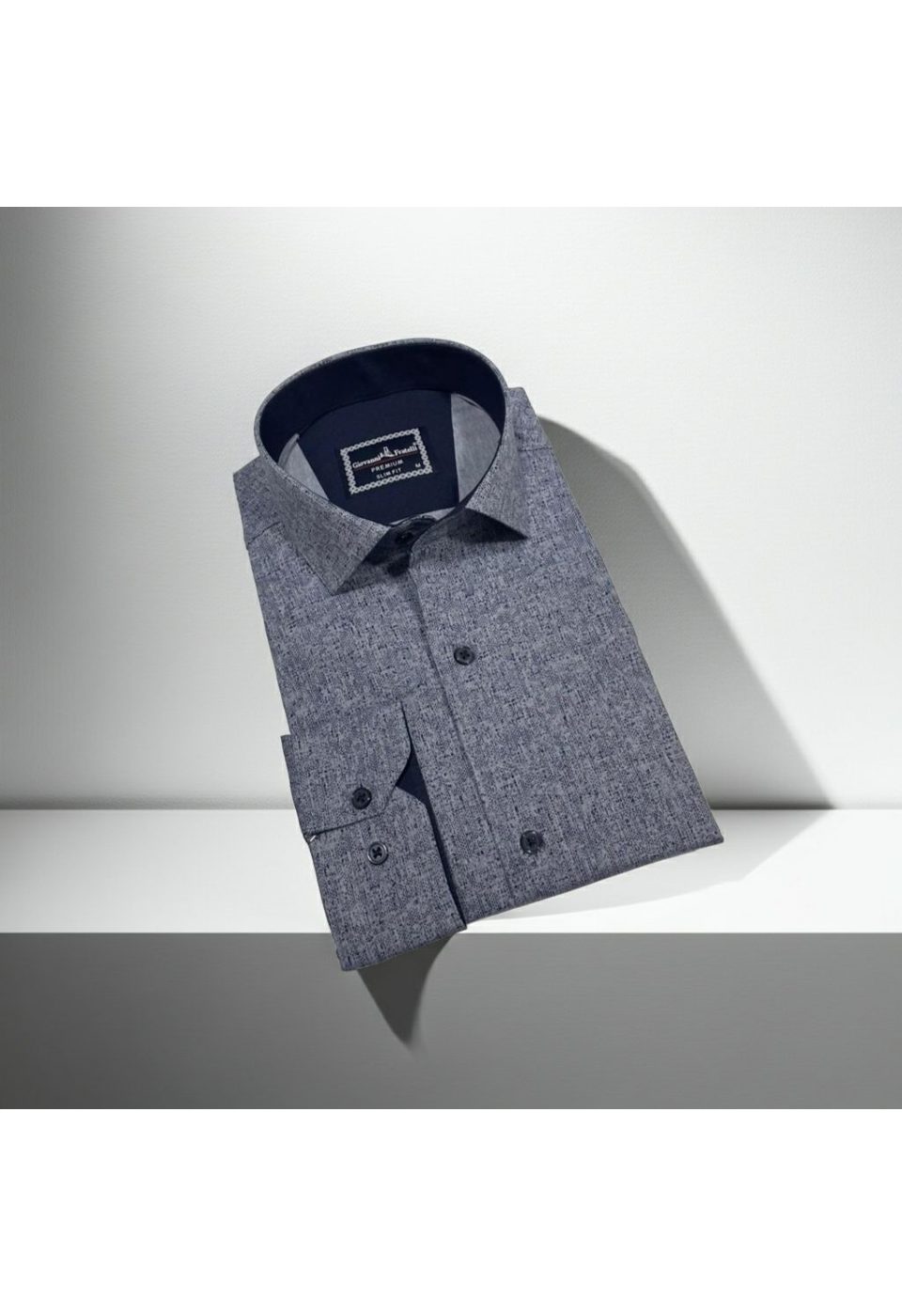 Slim Fit Uzun Kol Desenli Erkek Gömlek 3GMK312464001 - Giovanni Fratelli