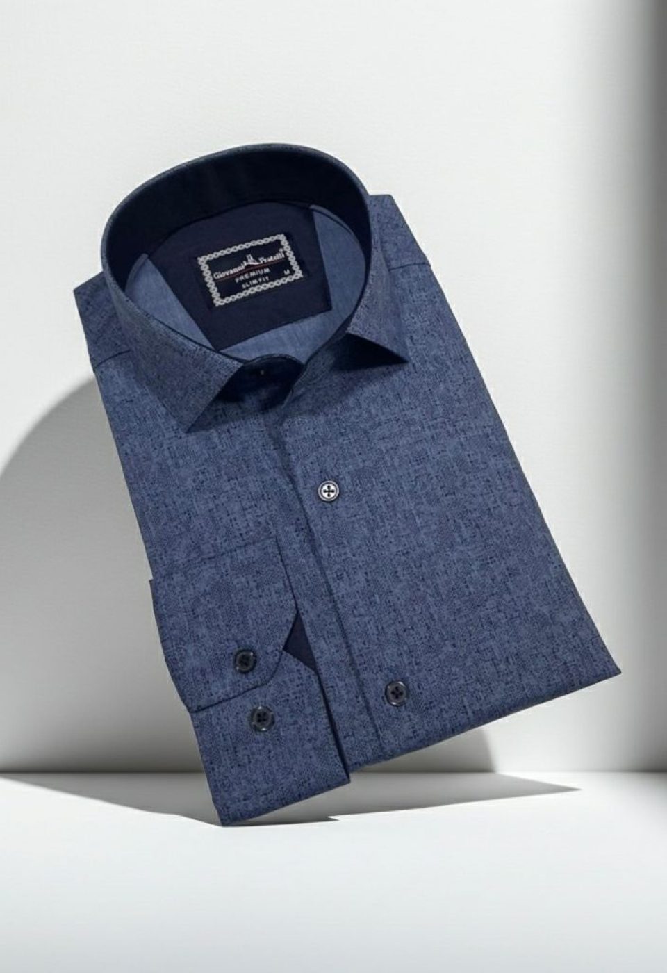 Slim Fit Uzun Kol Desenli Erkek Gömlek 3GMK312464002 Slim Fit Uzun Kol Desenli Erkek Gömlek 3GMK312464002