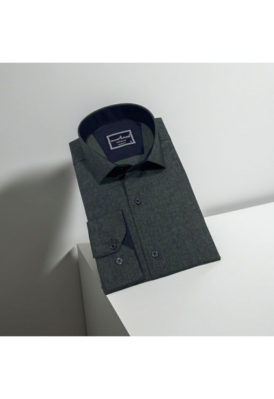 2464 CR 004 Slim Fit Uzun Kol Desenli Erkek Gömlek 3GMK312464004 - Giovanni Fratelli