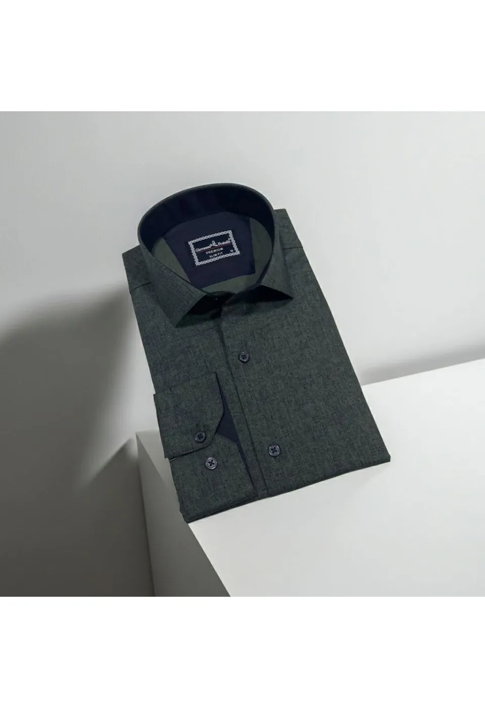Slim Fit Uzun Kol Desenli Erkek Gömlek 3GMK312464004 - Giovanni Fratelli