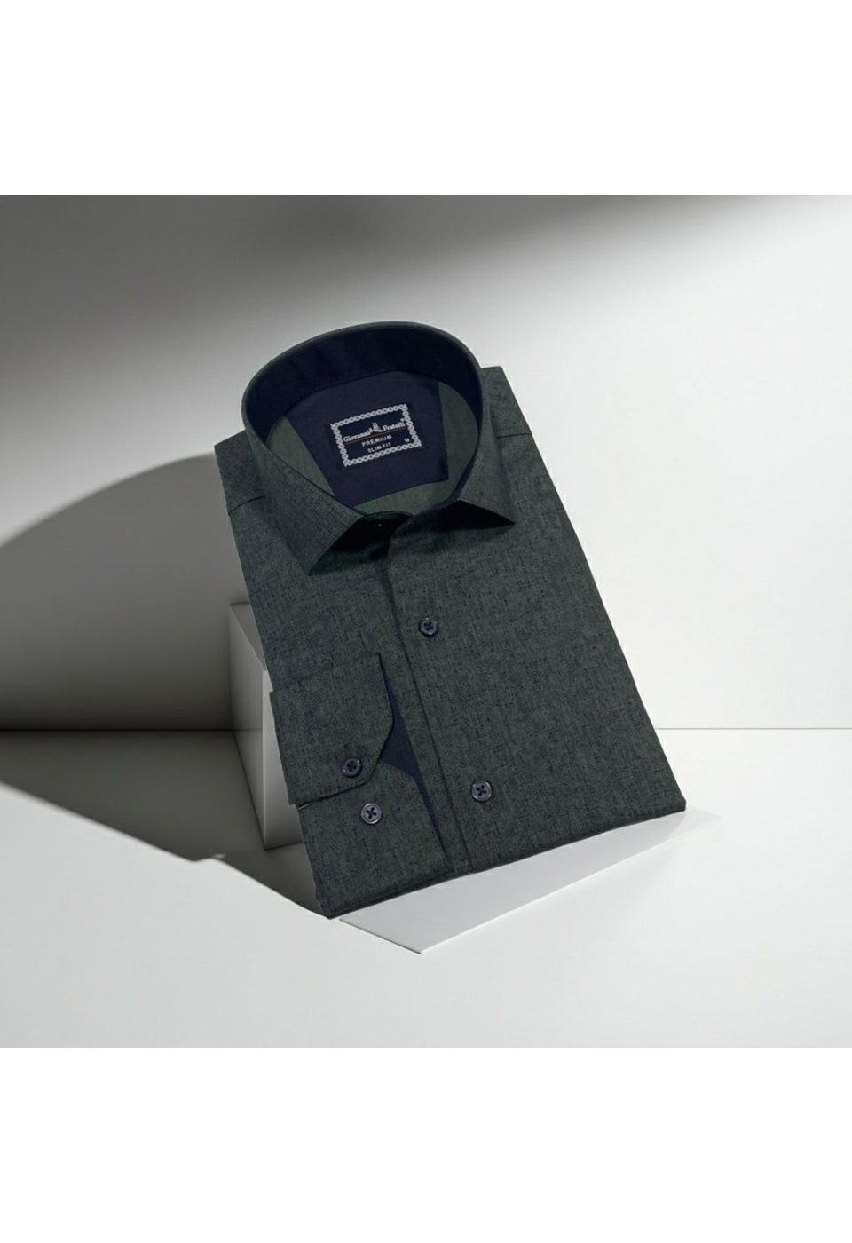 2464 CR 004 Slim Fit Uzun Kol Desenli Erkek Gömlek 3GMK312464004 - Giovanni Fratelli