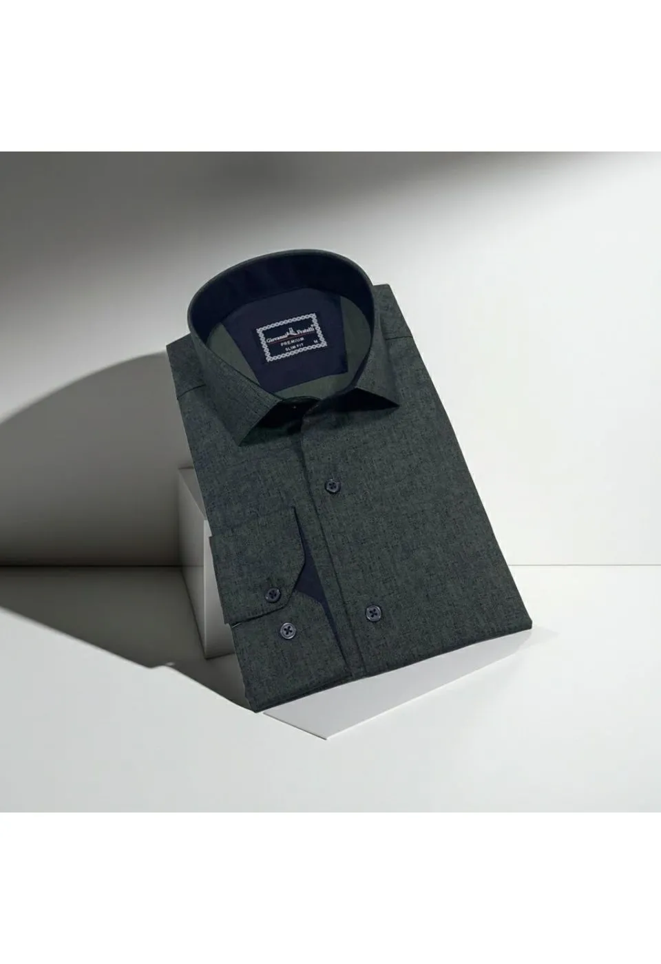 Slim Fit Uzun Kol Desenli Erkek Gömlek 3GMK312464004 - Giovanni Fratelli