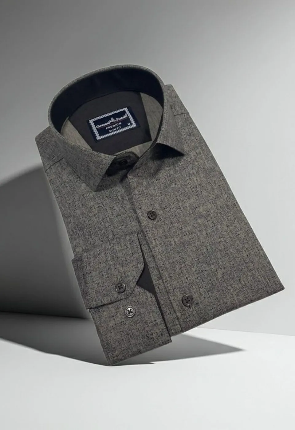 Slim Fit Uzun Kol Desenli Erkek Gömlek 3GMK312464005 - Giovanni Fratelli