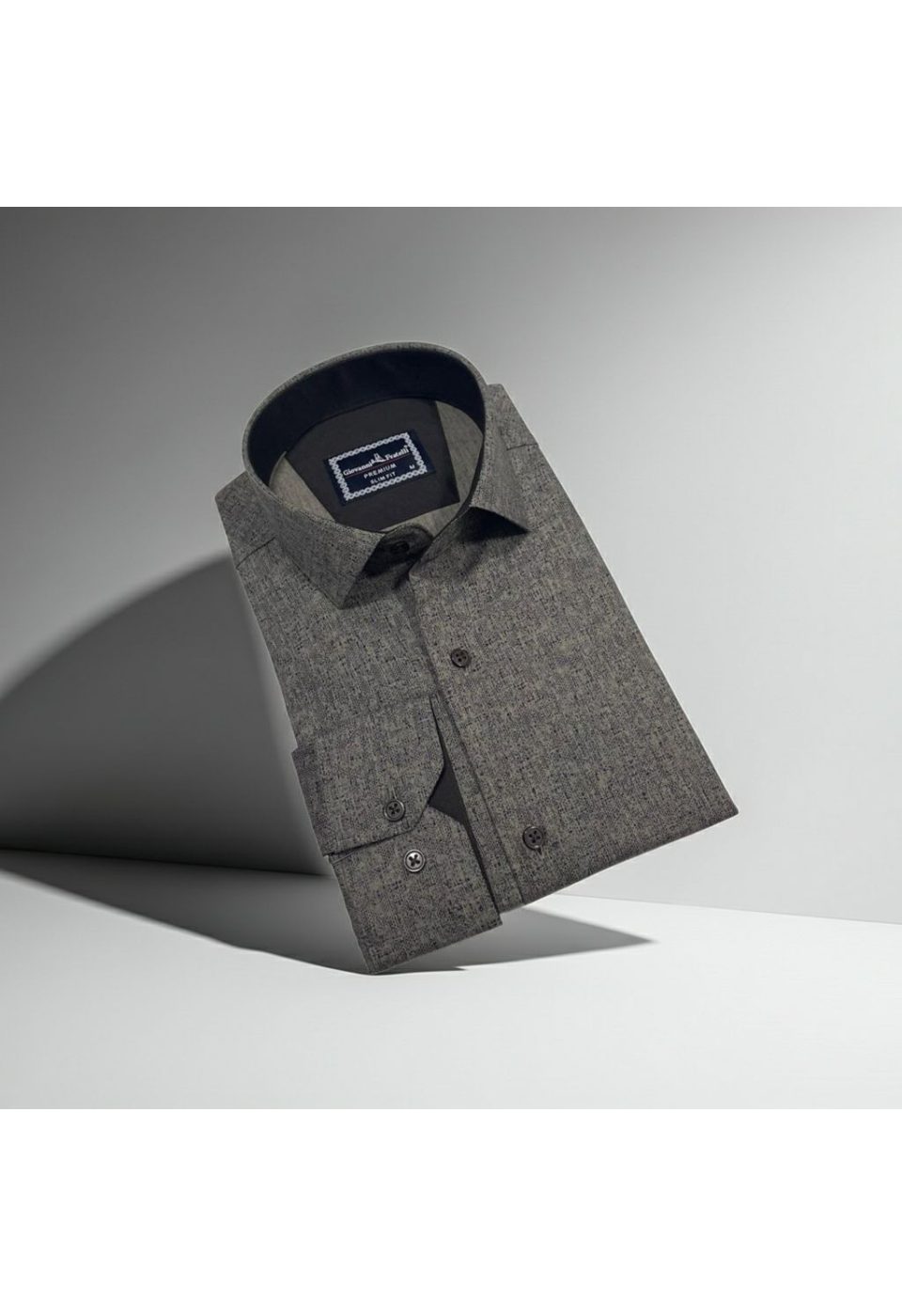 2464 CR 005 Slim Fit Uzun Kol Desenli Erkek Gömlek 3GMK312464005 - Giovanni Fratelli