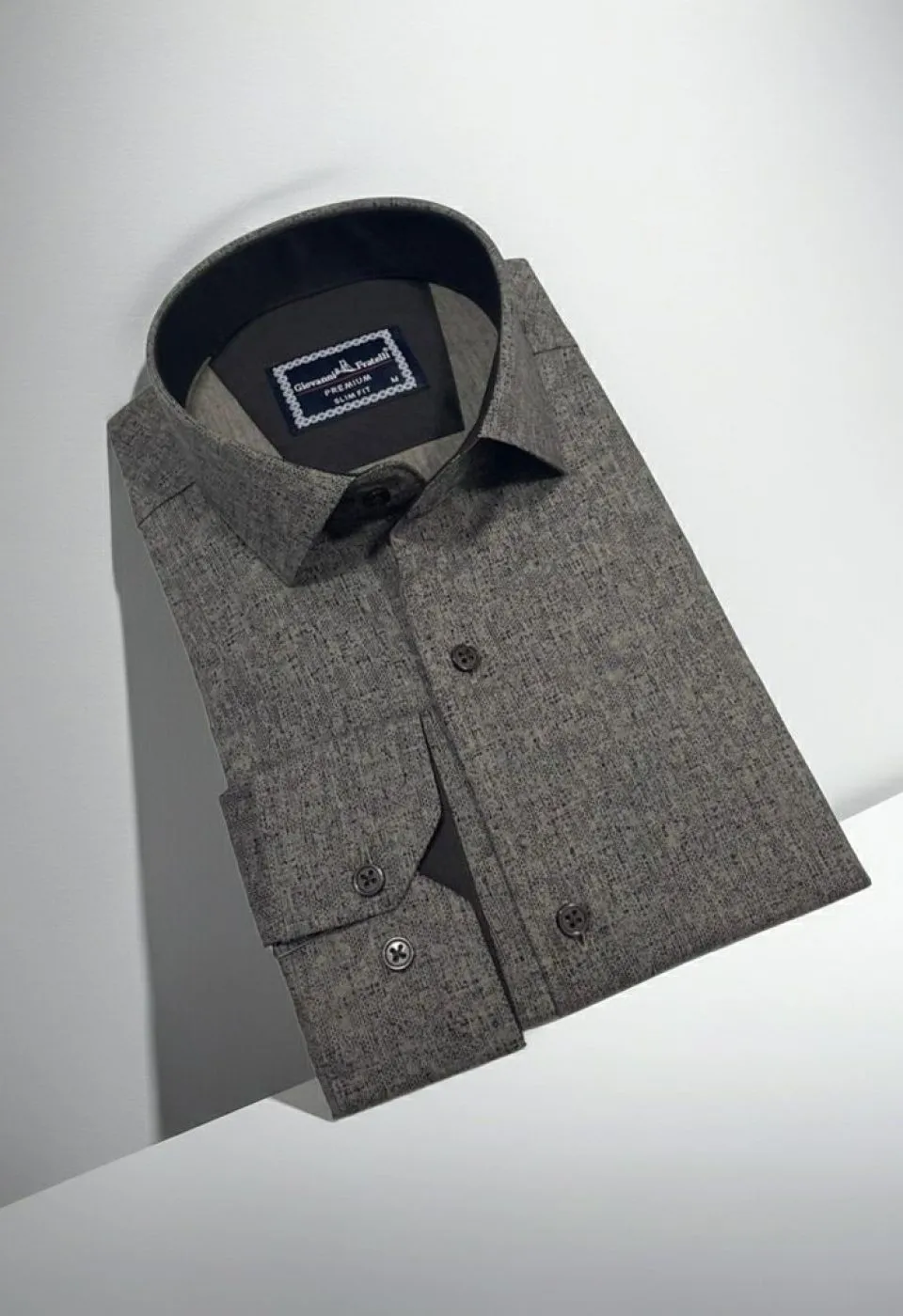 Slim Fit Uzun Kol Desenli Erkek Gömlek 3GMK312464005 - Giovanni Fratelli