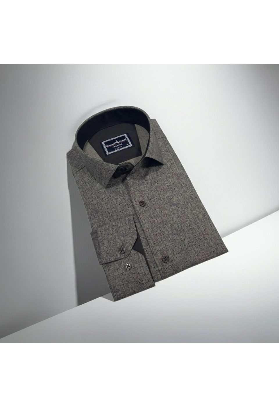 2464 CR 005 Slim Fit Uzun Kol Desenli Erkek Gömlek 3GMK312464005 - Giovanni Fratelli